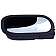 Help! By Dorman Interior Door Handle - Plastic Cocoa Housing With Silver Lever Single - 81863