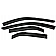 Auto Ventshade (AVS) Rainguard - Smoke Acrylic Set Of 4 - 94197