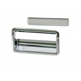 Putco Tailgate Handle Cover - ABS Plastic Silver - 401022