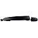 Help! By Dorman Exterior Door Handle - Plastic Black Single - 82498