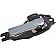 Help! By Dorman Interior Door Handle - Plastic Black Housing With Silver Lever Single - 83644