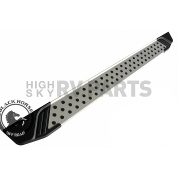 Black Horse Offroad Running Board Aluminum Stationary Silver - VOHY269