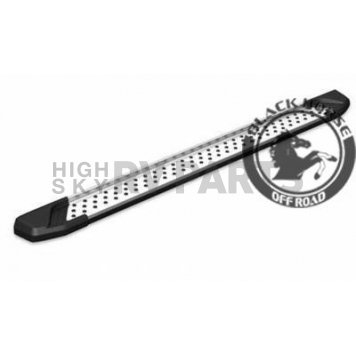 Black Horse Offroad Running Board Aluminum Stationary Silver - VOHY269-1