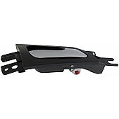 Help! By Dorman Interior Door Handle - Plastic Black Housing With Silver Lever Single - 81895