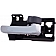 Help! By Dorman Interior Door Handle - Lever Plastic Gray Housing With Silver Lever Single - 83654