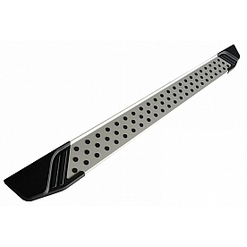 Black Horse Offroad Running Board Aluminum Stationary Silver - VOFREX