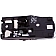 Help! By Dorman Interior Door Handle - Plastic Black Housing With Silver Lever Single - 83656
