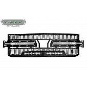 T-Rex Truck Products Grille Insert - Honey Comb Square Black Powder Coated Mild Steel - 7311261BR