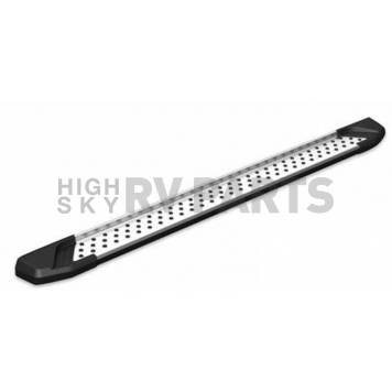 Black Horse Offroad Running Board Aluminum Stationary Silver - VOT370-2