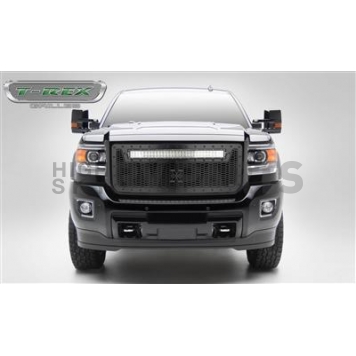 T-Rex Truck Products Grille Insert - Honeycomb Rectangular Black Powder Coated Steel - 7312111BR