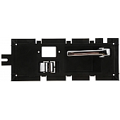 Help! By Dorman Interior Door Handle - Plastic Black Housing With Silver Lever Single - 77108