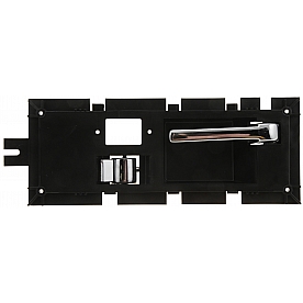 Help! By Dorman Interior Door Handle - Plastic Black Housing With Silver Lever Single - 77108