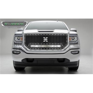 T-Rex Truck Products Grille Insert - Honeycomb Rectangular Black Powder Coated Steel - 7312131