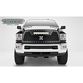 T-Rex Truck Products Grille Insert - Honeycomb Trapezoid Black Powder Coated Steel - 7314521