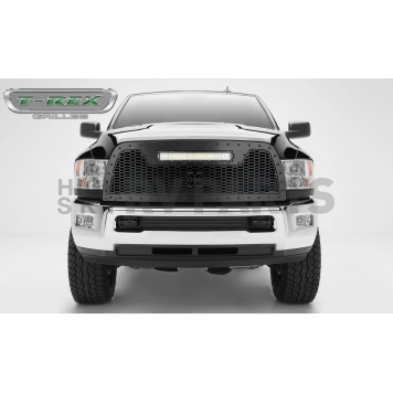 T-Rex Truck Products Grille Insert - Honeycomb Trapezoid Black Powder Coated Steel - 7314521-1
