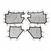 Rugged Ridge Door Panel Insert - Nylon Black For Tubular Door - 1357952