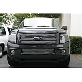 Street Scene Bumper Grille Insert Mesh Brushed Silver Aluminum - 95077836