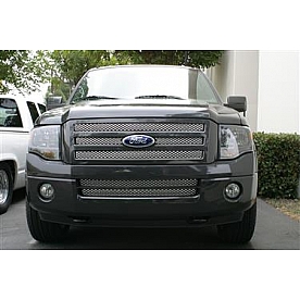 Street Scene Bumper Grille Insert Mesh Brushed Silver Aluminum - 95077836