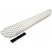 Street Scene Bumper Grille Insert Mesh Brushed Silver Aluminum - 95077838