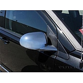 Putco Exterior Mirror Cover Driver And Passenger Side Silver ABS Plastic Set Of 2 - 403326