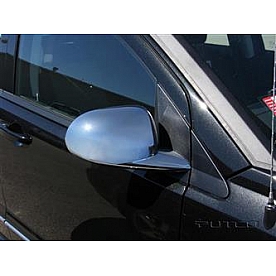 Putco Exterior Mirror Cover Driver And Passenger Side Silver ABS Plastic Set Of 2 - 403326
