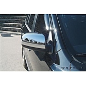 Putco Exterior Mirror Cover Driver And Passenger Side Silver ABS Plastic Set Of 2 - 408501