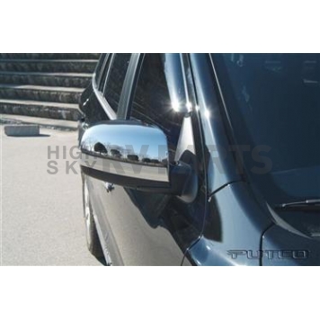 Putco Exterior Mirror Cover Driver And Passenger Side Silver ABS Plastic Set Of 2 - 408501