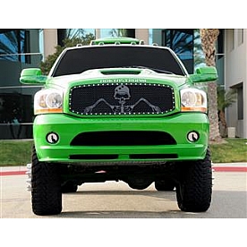 T-Rex Truck Products Grille Insert - Mesh Rectangular Flat Black Steel - 7114616