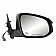 K-Source Exterior Mirror Electric OEM Black Single - 70185T