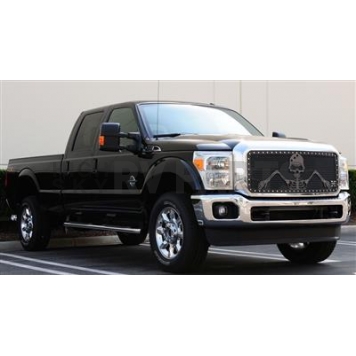 T-Rex Truck Products Grille Insert - Mesh Rectangular Flat Black Steel - 7115636