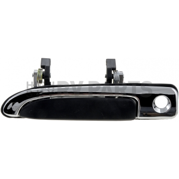 Help! By Dorman Exterior Door Handle - Plastic Black With Silver Trim Single - 77332