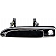 Help! By Dorman Exterior Door Handle - Plastic Black With Silver Trim Single - 77332