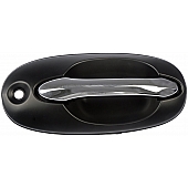 Help! By Dorman Exterior Door Handle - Plastic Silver/ Black Single - 80787