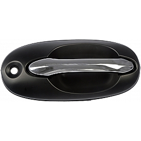 Help! By Dorman Exterior Door Handle - Plastic Silver/ Black Single - 80787