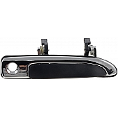 Help! By Dorman Exterior Door Handle - Plastic Black With Silver Trim Single - 77333