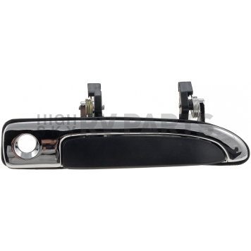 Help! By Dorman Exterior Door Handle - Plastic Black With Silver Trim Single - 77333