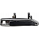 Help! By Dorman Exterior Door Handle - Plastic Black With Silver Trim Single - 77333