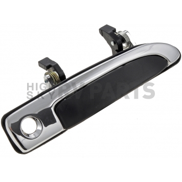 Help! By Dorman Exterior Door Handle - Plastic Black With Silver Trim Single - 77333-2