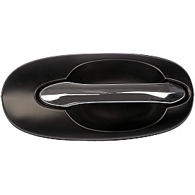 Help! By Dorman Exterior Door Handle - Plastic Silver/ Black Single - 80789