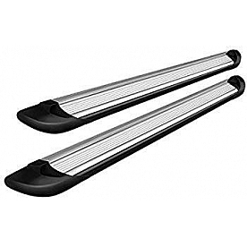 Black Horse Offroad Running Board Aluminum Stationary Silver - TRD23596S