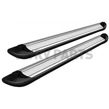 Black Horse Offroad Running Board Aluminum Stationary Silver - TRD23596S