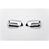 Putco Exterior Mirror Cover Driver And Passenger Side Silver ABS Plastic Set Of 2 - 401702