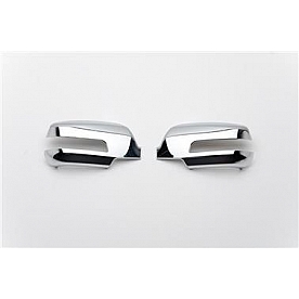 Putco Exterior Mirror Cover Driver And Passenger Side Silver ABS Plastic Set Of 2 - 401702