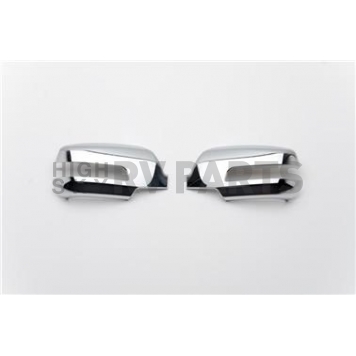 Putco Exterior Mirror Cover Driver And Passenger Side Silver ABS Plastic Set Of 2 - 401702