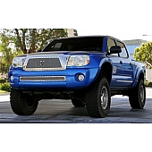 T-Rex Truck Products Grille Insert - Mesh Trapezoid Polished Stainless Steel - 6719360