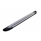 Romik USA Running Board Silver Aluminum Stationary - 61344418