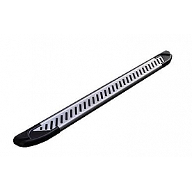 Romik USA Running Board Silver Aluminum Stationary - 61344418