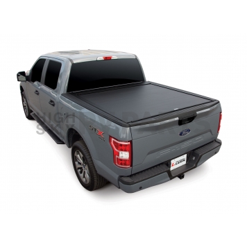 Pace Edwards Tonneau Cover Hard Power Retractable Black Matte Powder Coated Aluminum - MBLCA35A66
