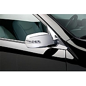 Putco Exterior Mirror Cover Driver And Passenger Side Silver ABS Plastic Set Of 2 - 401706