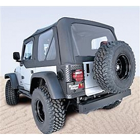 Rugged Ridge Soft Top - Black Standard Top Vinyl - 1373135